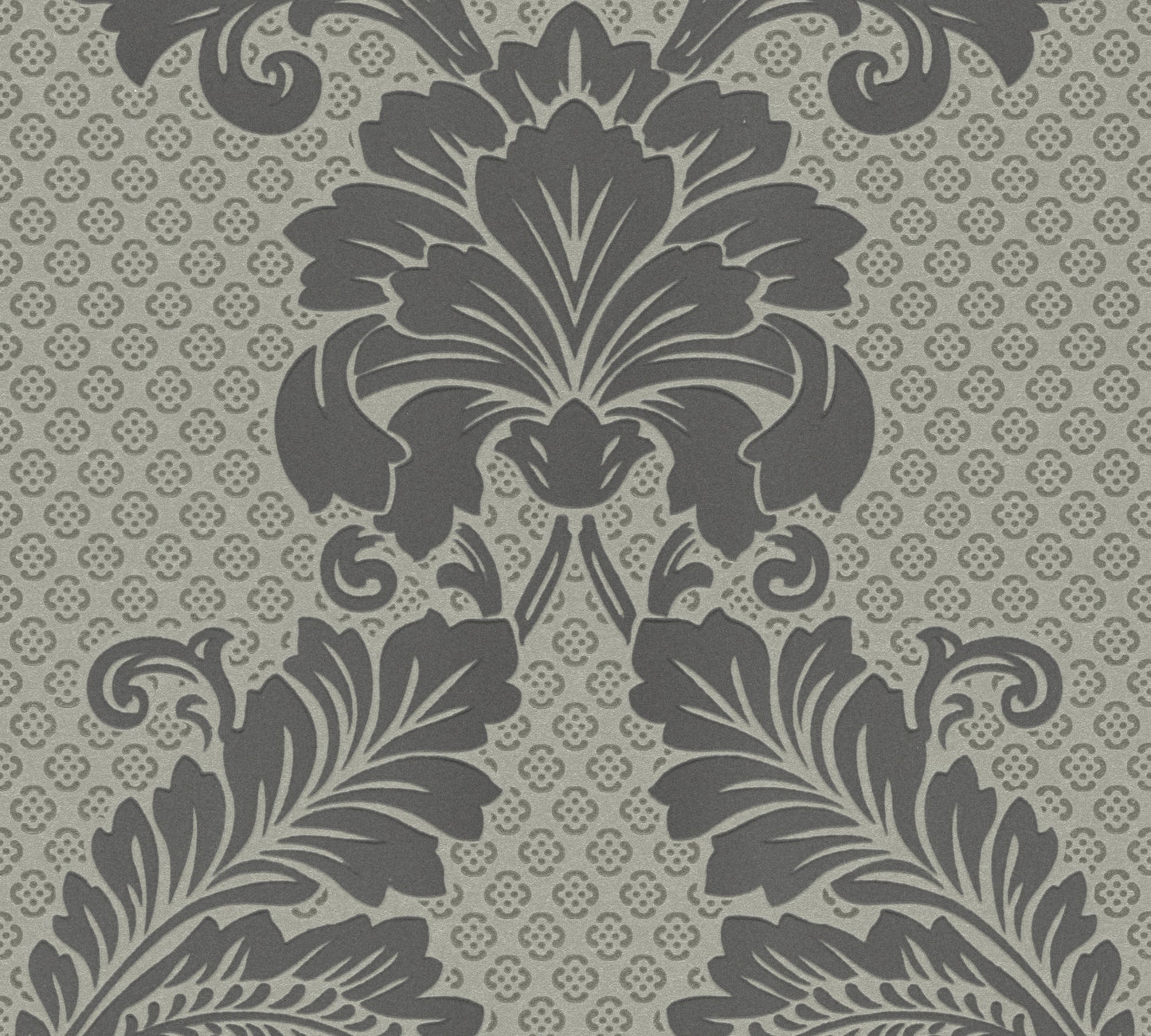 Architects Paper Luxury wallpaper Luxus Flocktapete Grau Bronze 10,05 m x 0,52 m