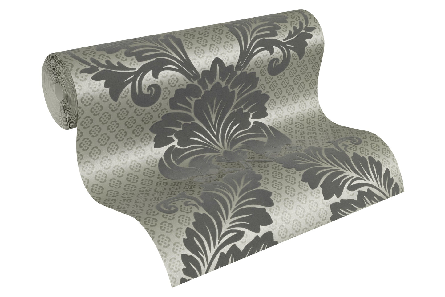 Architects Paper Luxury wallpaper Luxus Flocktapete Grau Bronze 10,05 m x 0,52 m