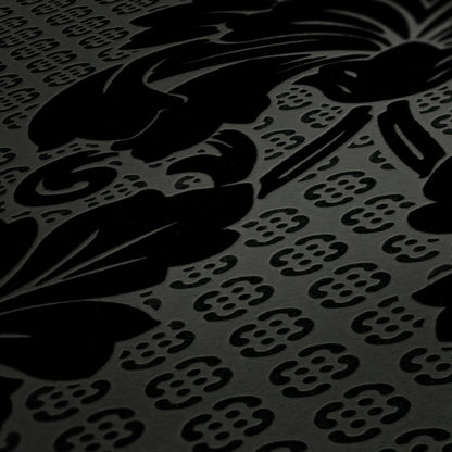Architects Paper Luxury wallpaper Luxus Flocktapete Schwarz Grau 10,05 m x 0,52 m