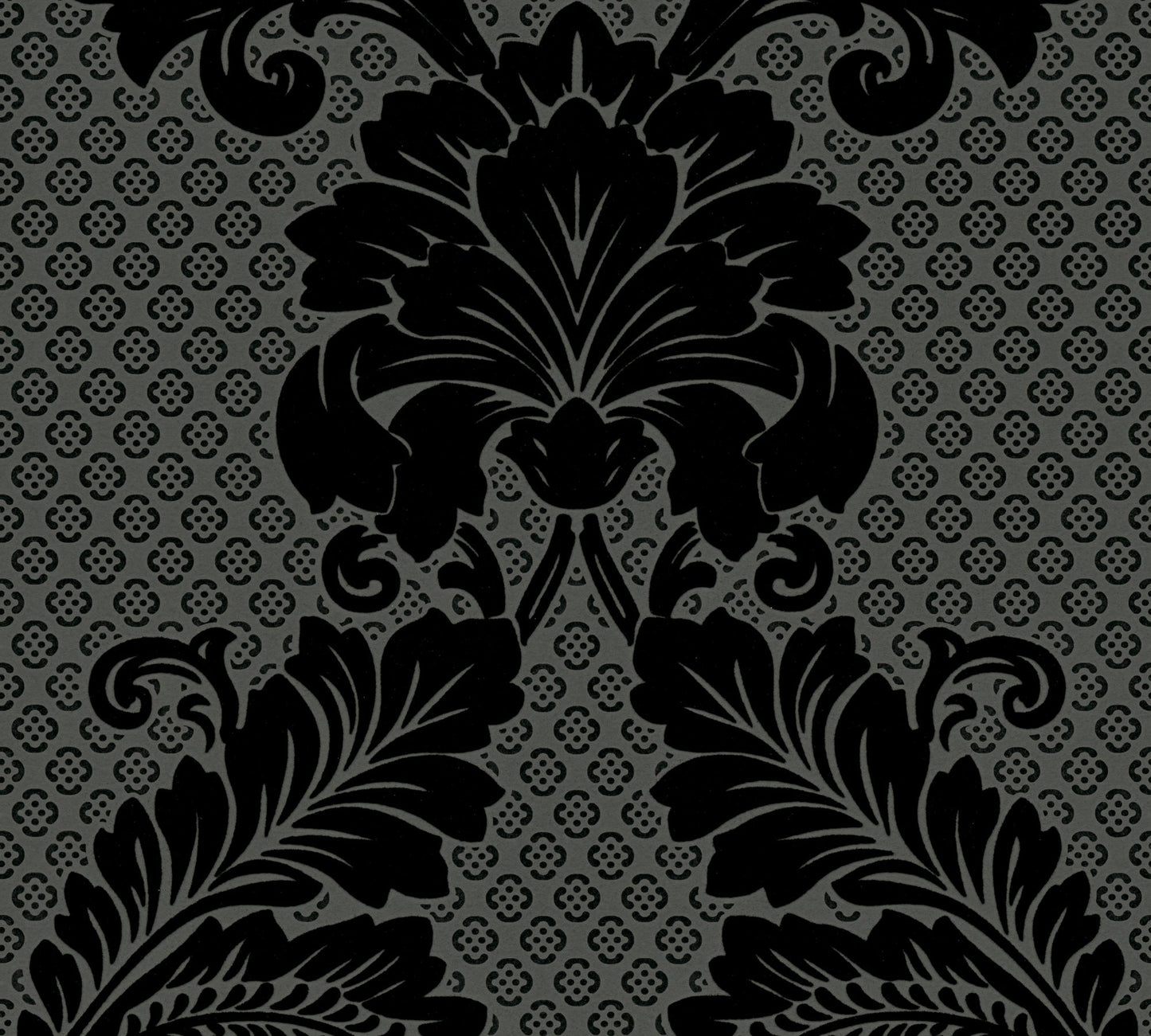 Architects Paper Luxury wallpaper Luxus Flocktapete Schwarz Grau 10,05 m x 0,52 m