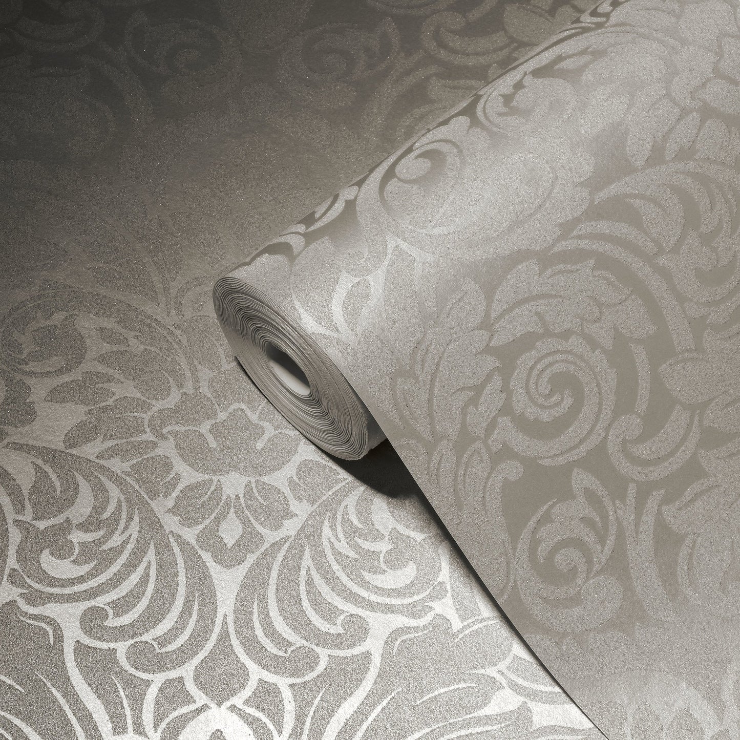 Architects Paper Luxury wallpaper Luxus Glasperlentapete Silber Creme 10,05 m x 0,52 m