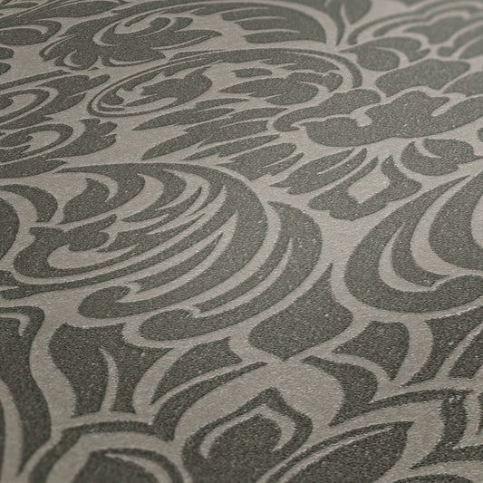 Architects Paper Luxury wallpaper Luxus Glasperlentapete Silber Grau 10,05 m x 0,52 m