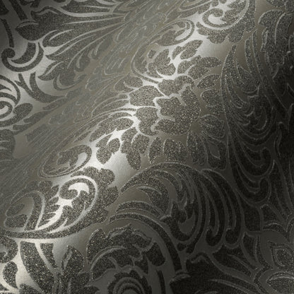 Architects Paper Luxury wallpaper Luxus Glasperlentapete Silber Grau 10,05 m x 0,52 m