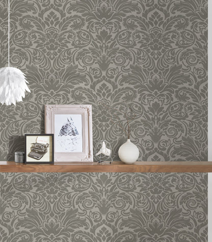 Architects Paper Luxury wallpaper Luxus Glasperlentapete Silber Grau 10,05 m x 0,52 m