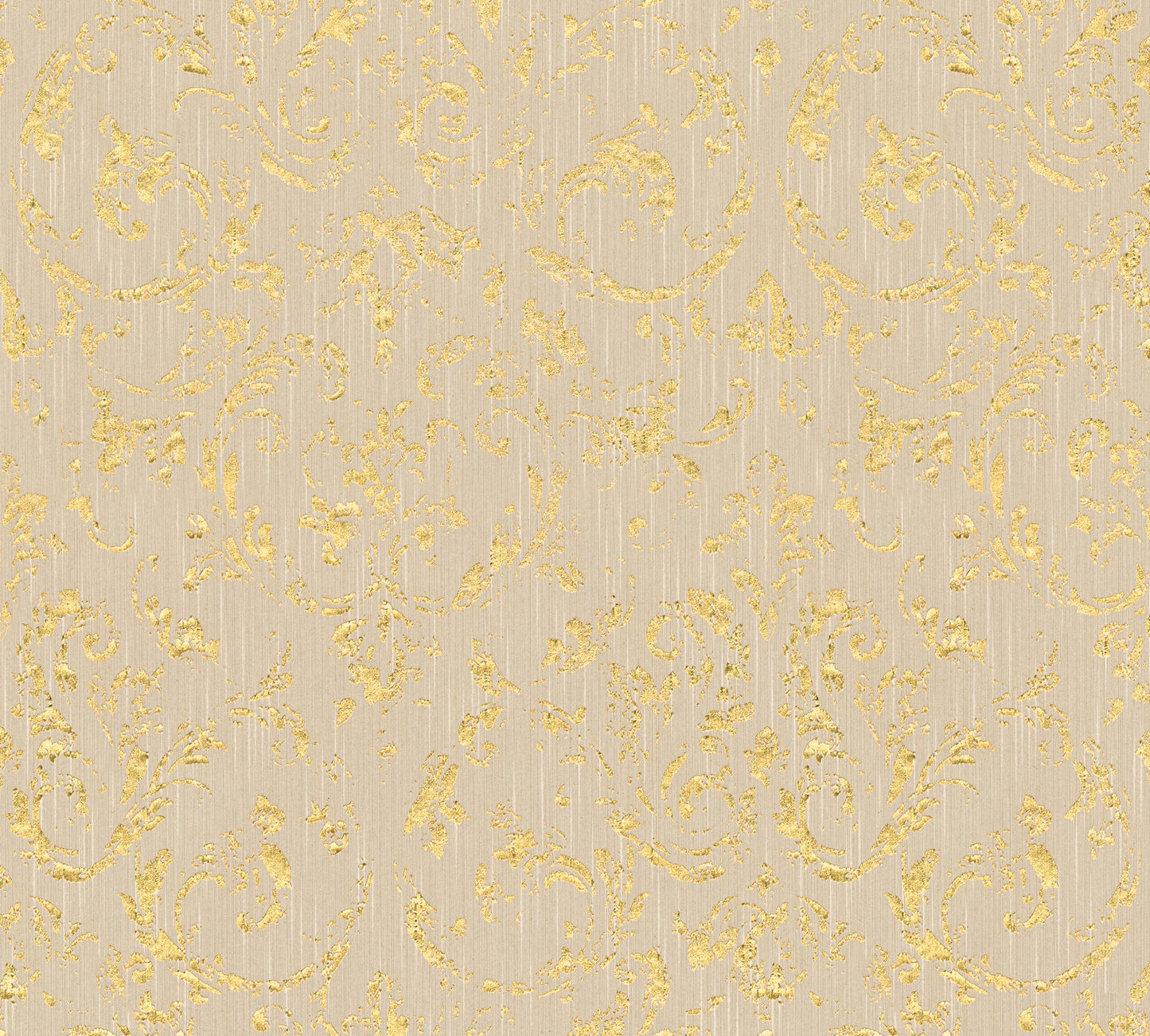 Architects Paper Metallic Silk Vlies-Textiltapete Beige Gold 10,05 m x 0,53 m