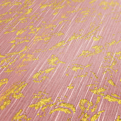 Architects Paper Metallic Silk Vlies-Textiltapete Rosa Gold 10,05 m x 0,53 m