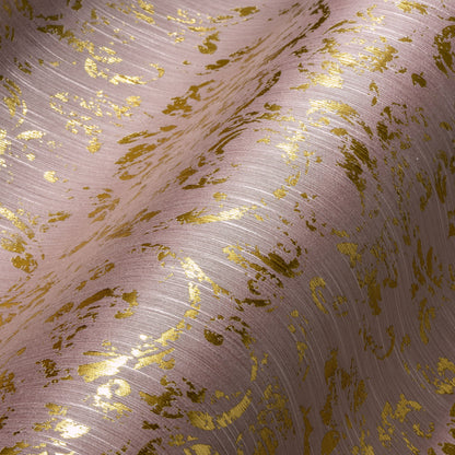 Architects Paper Metallic Silk Vlies-Textiltapete Rosa Gold 10,05 m x 0,53 m