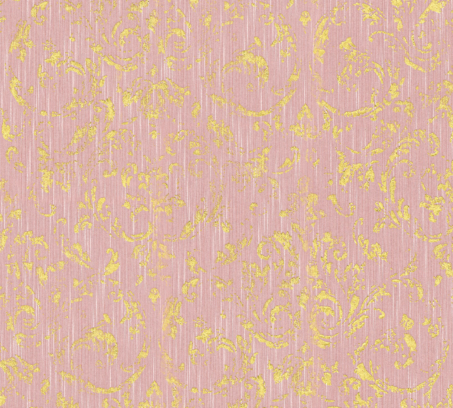 Architects Paper Metallic Silk Vlies-Textiltapete Rosa Gold 10,05 m x 0,53 m
