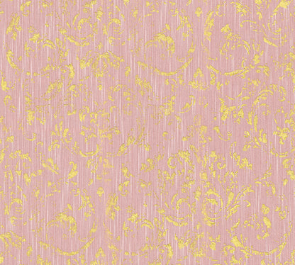 Architects Paper Metallic Silk Vlies-Textiltapete Rosa Gold 10,05 m x 0,53 m