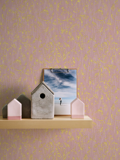 Architects Paper Metallic Silk Vlies-Textiltapete Rosa Gold 10,05 m x 0,53 m