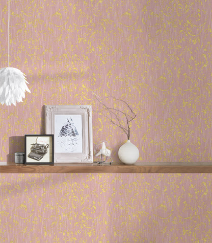Architects Paper Metallic Silk Vlies-Textiltapete Rosa Gold 10,05 m x 0,53 m