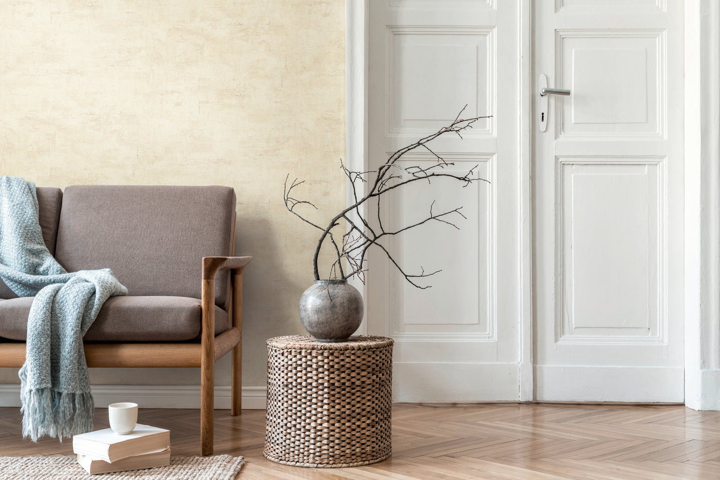 Livingwalls Daniel Hechter 7 Vliestapete Putzoptik Creme Beige - 10,05 m x 0,53 m