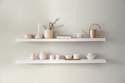 Mustertapete Leinen Elfenbein Hell - 10,05 m x 0,53 m