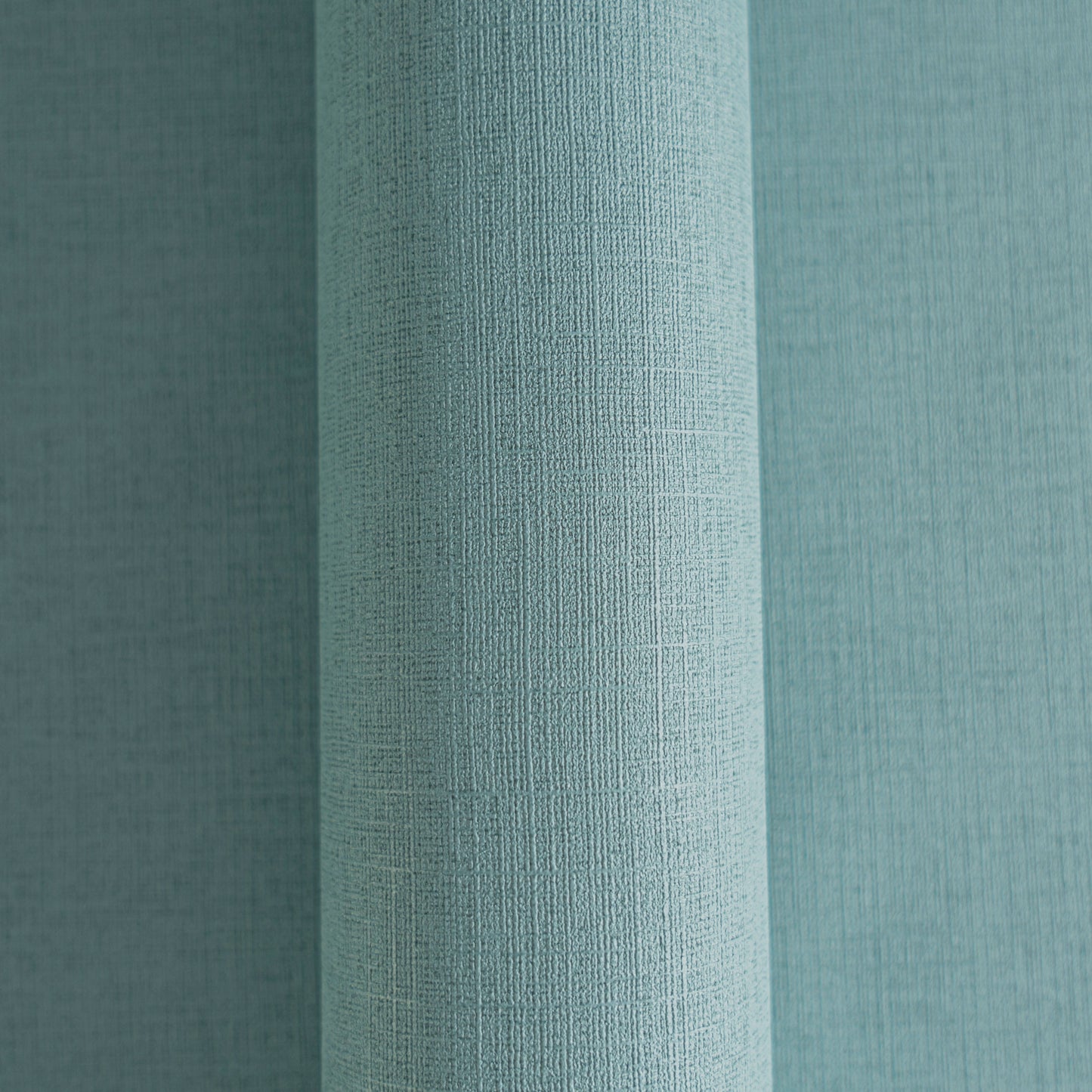 Mustertapete Leinen Teal Sanft - 10,05 m x 0,53 m