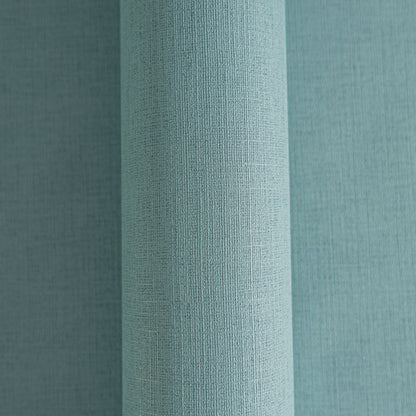Mustertapete Leinen Teal Sanft - 10,05 m x 0,53 m