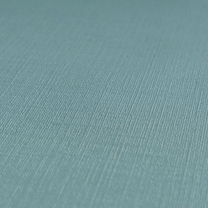 Mustertapete Leinen Teal Sanft - 10,05 m x 0,53 m