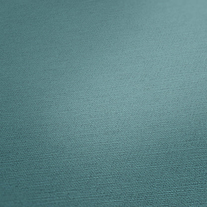 Mustertapete Leinen Teal Sanft - 10,05 m x 0,53 m