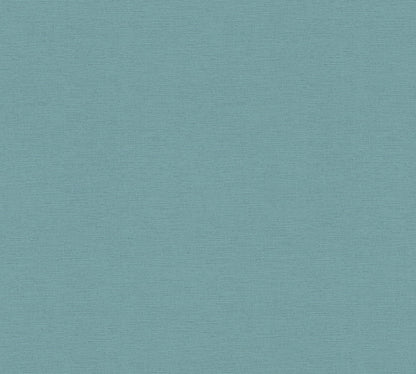 Mustertapete Leinen Teal Sanft - 10,05 m x 0,53 m