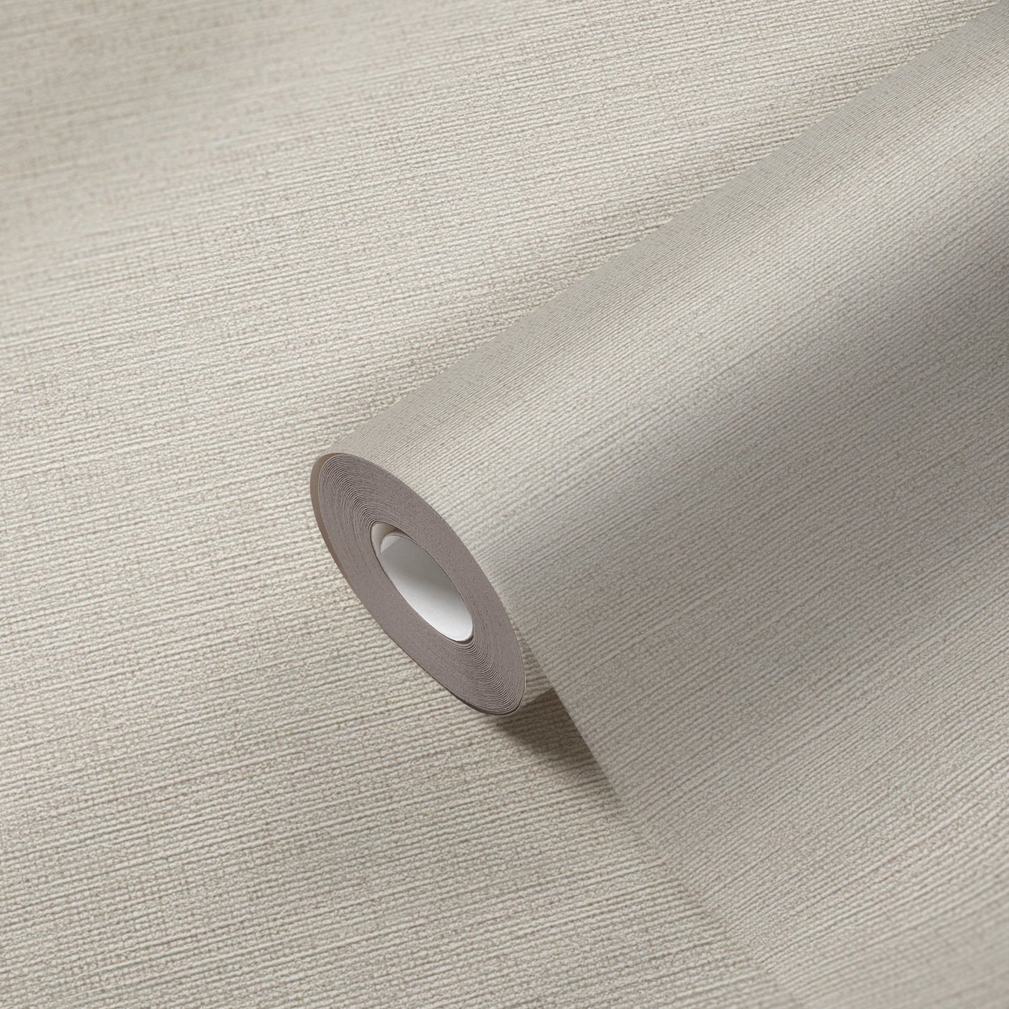 Mustertapete Leinen Greige Klassisch - 10,05 m x 0,53 m