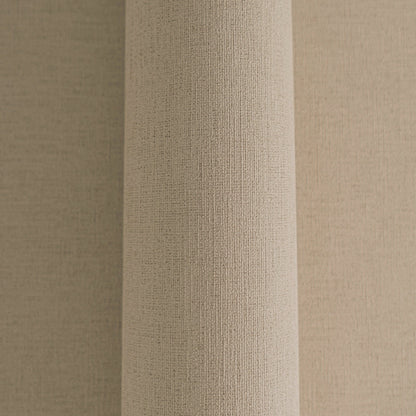 Mustertapete Leinen Taupe Klassisch - 10,05 m x 0,53 m