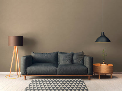 Mustertapete Leinen Taupe Klassisch - 10,05 m x 0,53 m