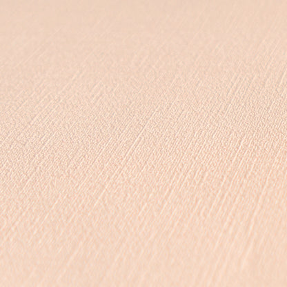 Mustertapete Leinen Pastellorange Klassisch - 10,05 m x 0,53 m