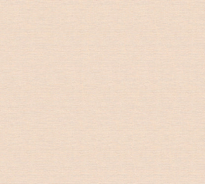 Mustertapete Leinen Pastellorange Klassisch - 10,05 m x 0,53 m