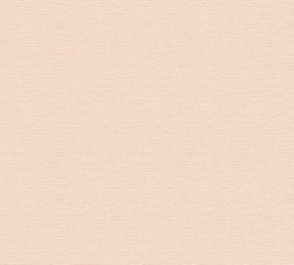 Mustertapete Leinen Pastellorange Klassisch - 10,05 m x 0,53 m