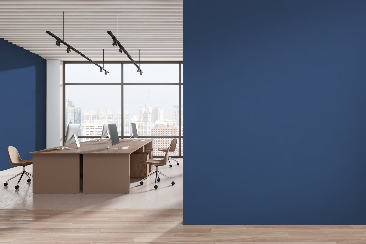 Architects Paper Longlife Colours Vinyl-Vliestapete Blau 21,00 m x 1,06 m