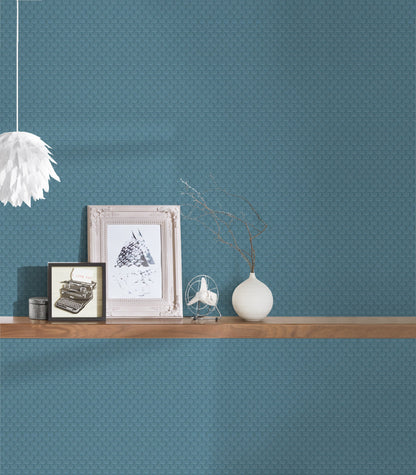 Architects Paper Luxury wallpaper Vinyl-Vliestapete Blau Bronze 10,05 m x 0,53 m