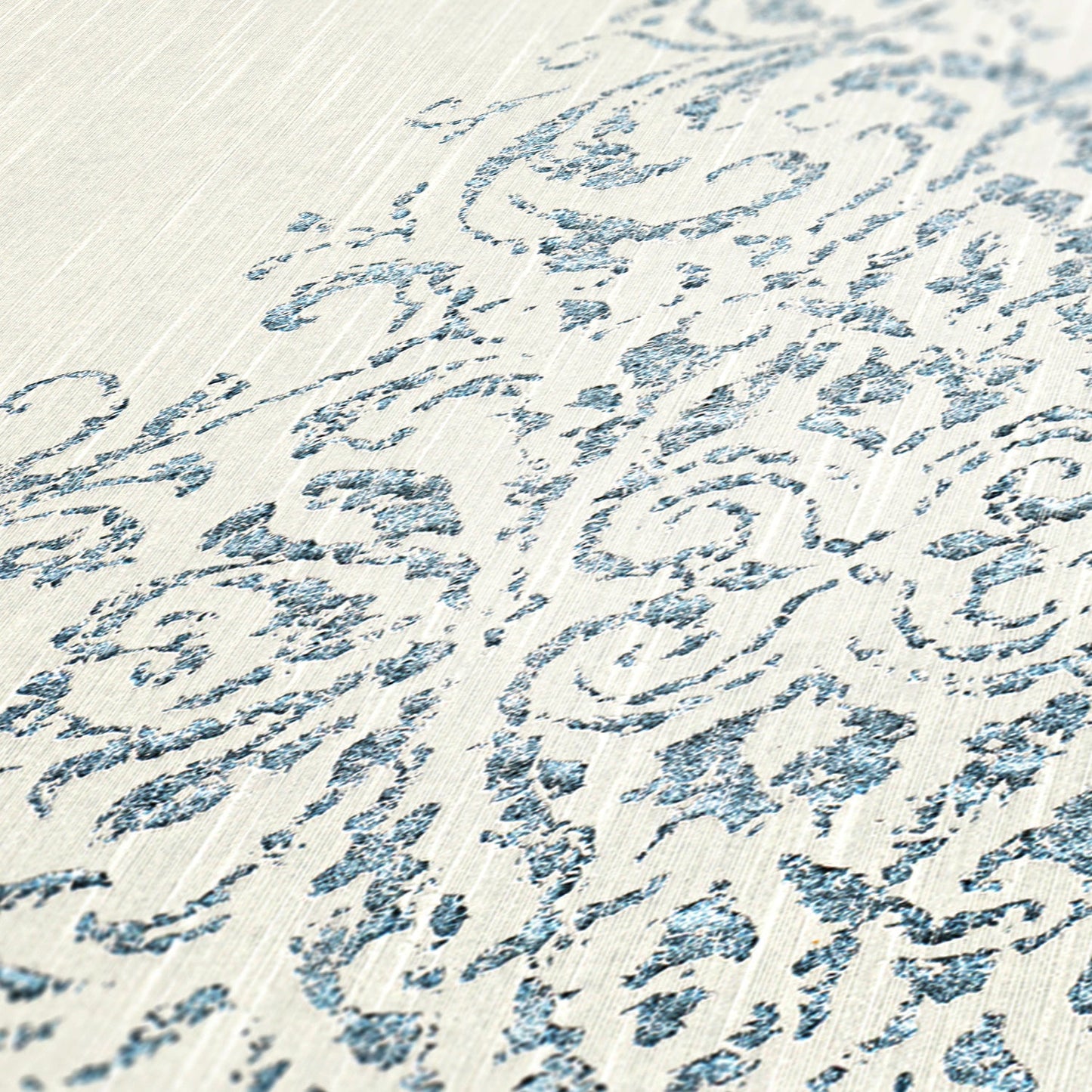 Architects Paper Luxury wallpaper Vlies-Textiltapete Weiß Silber Blau 10,05 m x 0,53 m