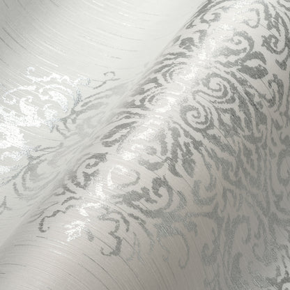 Architects Paper Luxury wallpaper Vlies-Textiltapete Weiß Silber Blau 10,05 m x 0,53 m