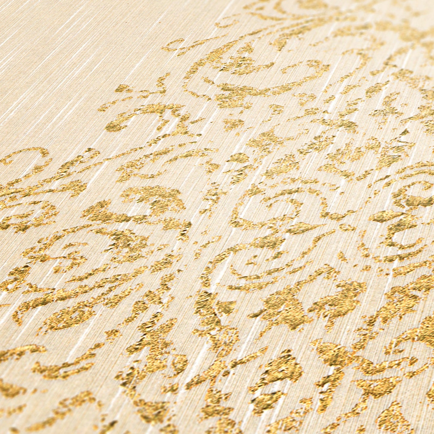 Architects Paper Luxury wallpaper Vlies-Textiltapete Creme Gold 10,05 m x 0,53 m