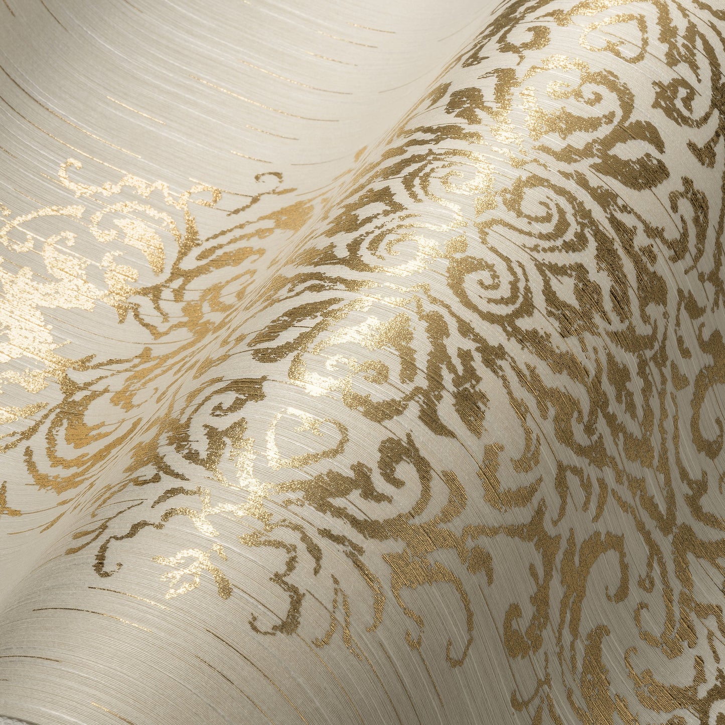 Architects Paper Luxury wallpaper Vlies-Textiltapete Creme Gold 10,05 m x 0,53 m