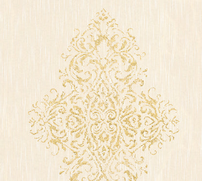Architects Paper Luxury wallpaper Vlies-Textiltapete Creme Gold 10,05 m x 0,53 m
