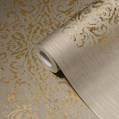 Architects Paper Luxury wallpaper Vlies-Textiltapete Beige Gold 10,05 m x 0,53 m