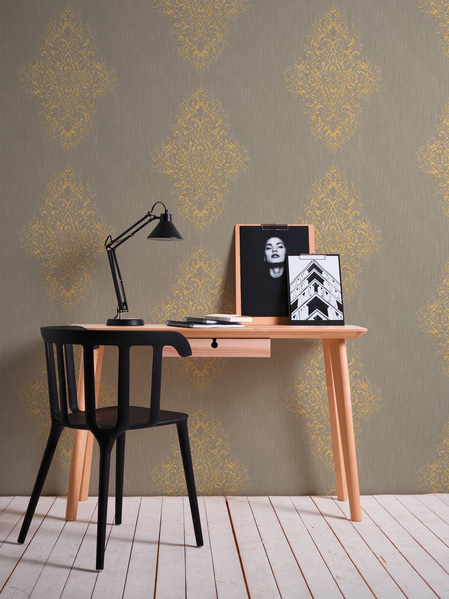 Architects Paper Luxury wallpaper Vlies-Textiltapete Beige Gold 10,05 m x 0,53 m
