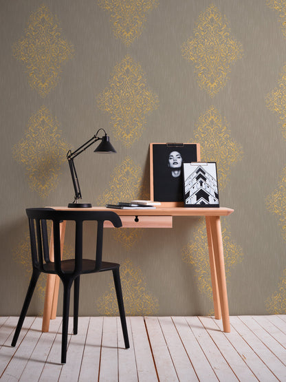 Architects Paper Luxury wallpaper Vlies-Textiltapete Beige Gold 10,05 m x 0,53 m