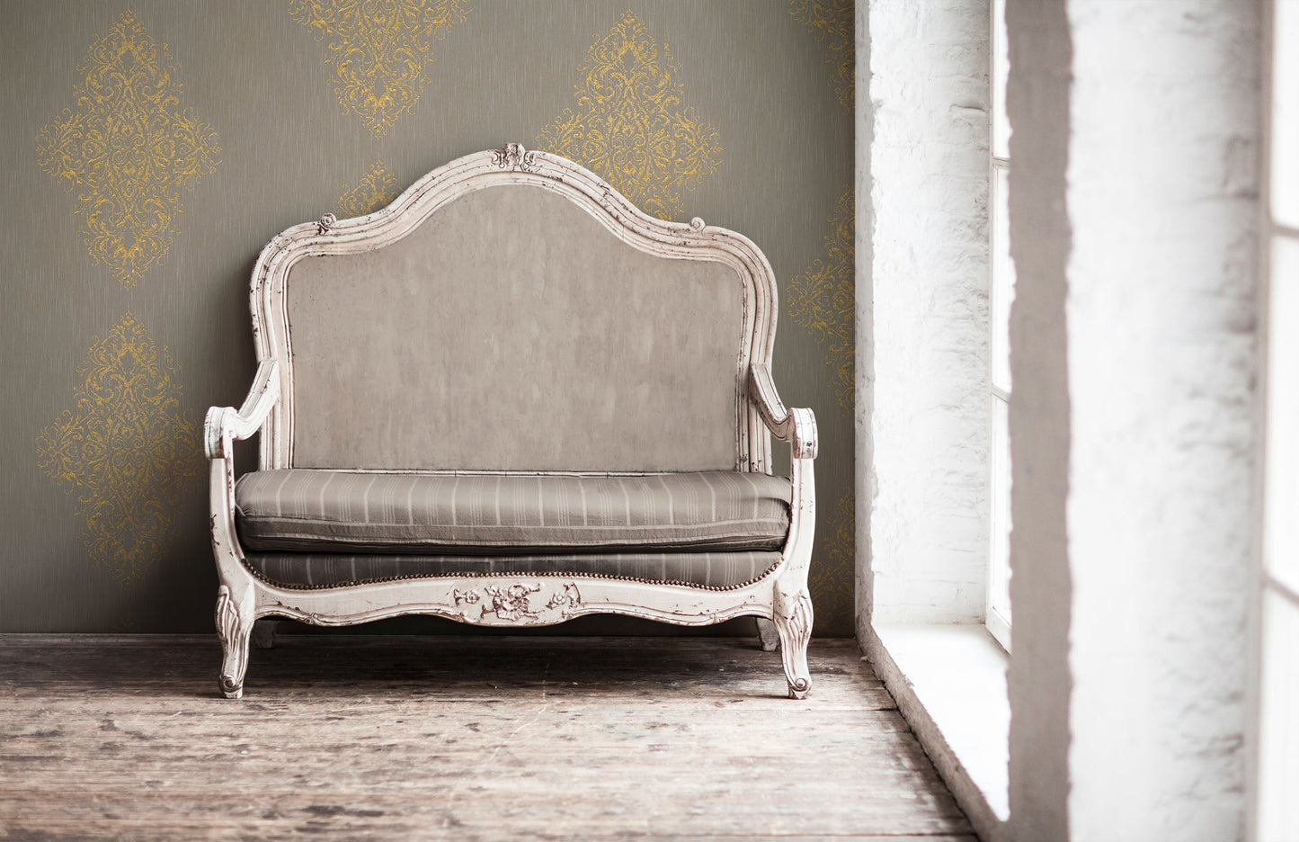 Architects Paper Luxury wallpaper Vlies-Textiltapete Beige Gold 10,05 m x 0,53 m