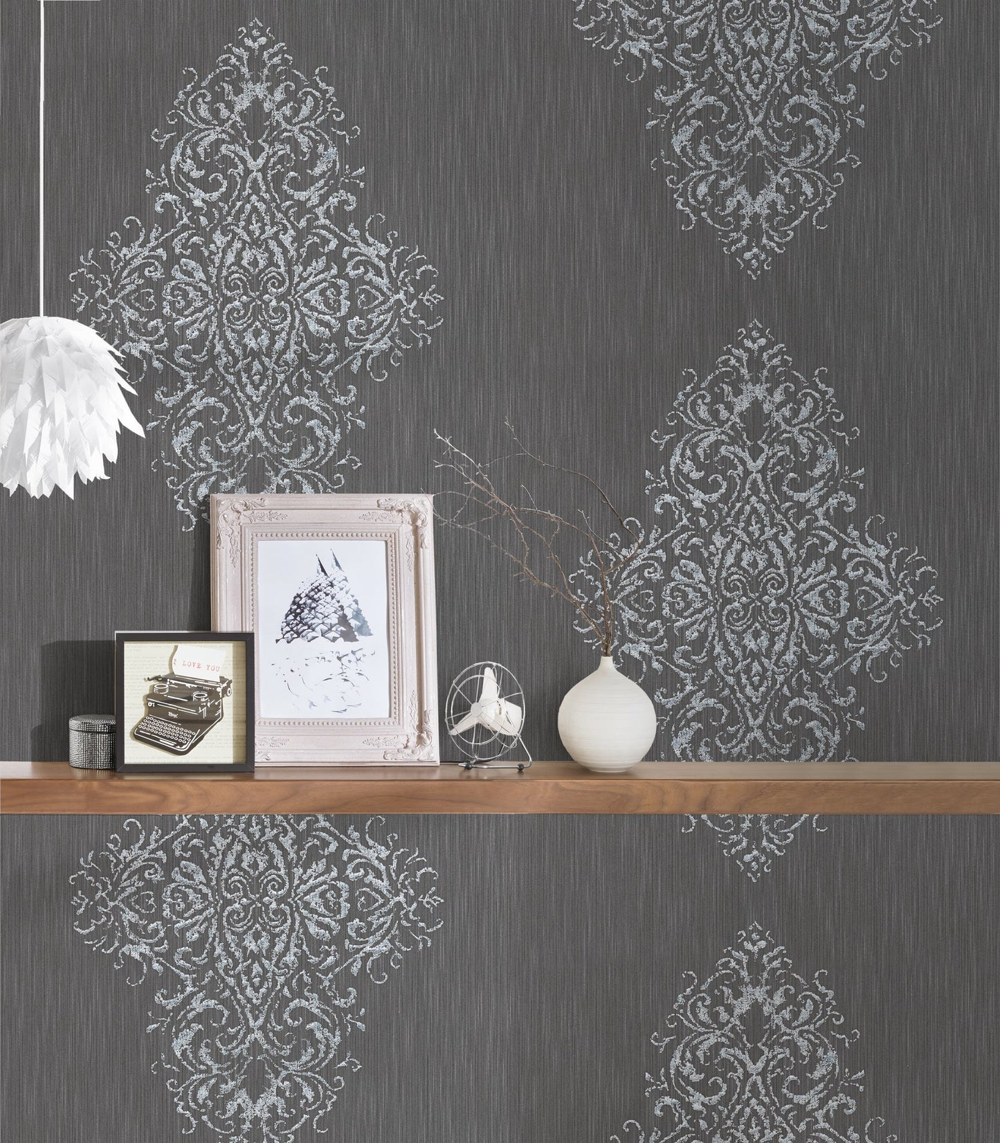 Architects Paper Luxury wallpaper Vlies-Textiltapete Braun Silber 10,05 m x 0,53 m
