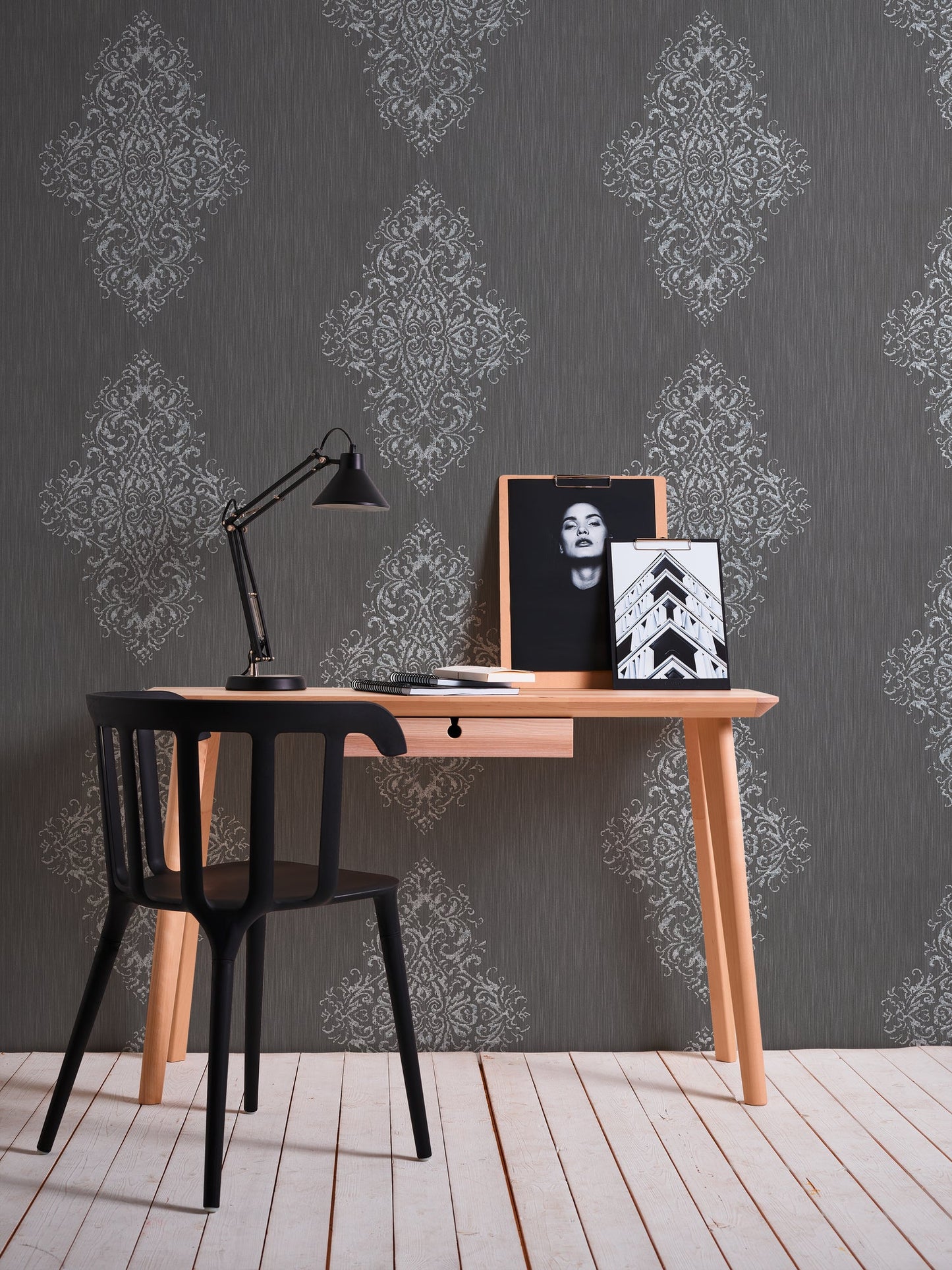 Architects Paper Luxury wallpaper Vlies-Textiltapete Braun Silber 10,05 m x 0,53 m