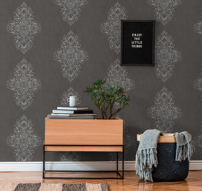 Architects Paper Luxury wallpaper Vlies-Textiltapete Braun Silber 10,05 m x 0,53 m