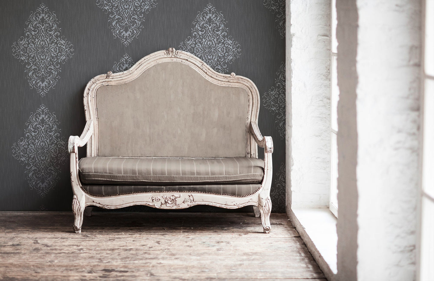 Architects Paper Luxury wallpaper Vlies-Textiltapete Braun Silber 10,05 m x 0,53 m