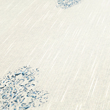 Architects Paper Luxury wallpaper Vlies-Textiltapete Weiß Silber 10,05 m x 0,53 m