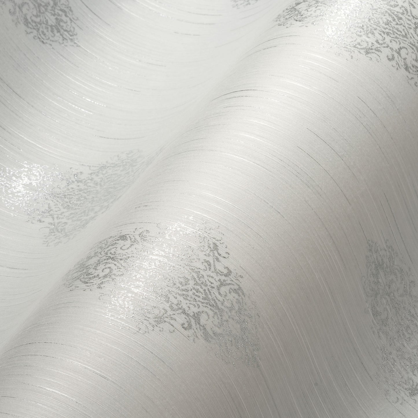 Architects Paper Luxury wallpaper Vlies-Textiltapete Weiß Silber 10,05 m x 0,53 m
