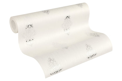Architects Paper Luxury wallpaper Vlies-Textiltapete Weiß Silber 10,05 m x 0,53 m