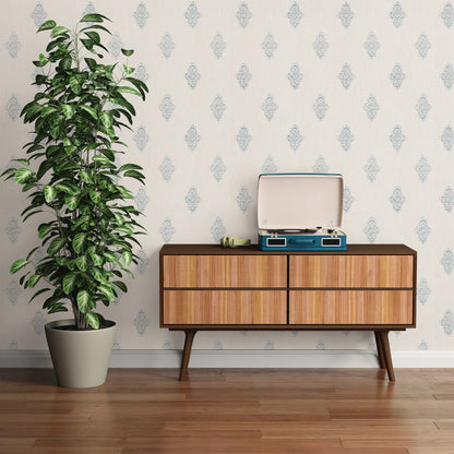 Architects Paper Luxury wallpaper Vlies-Textiltapete Weiß Silber 10,05 m x 0,53 m