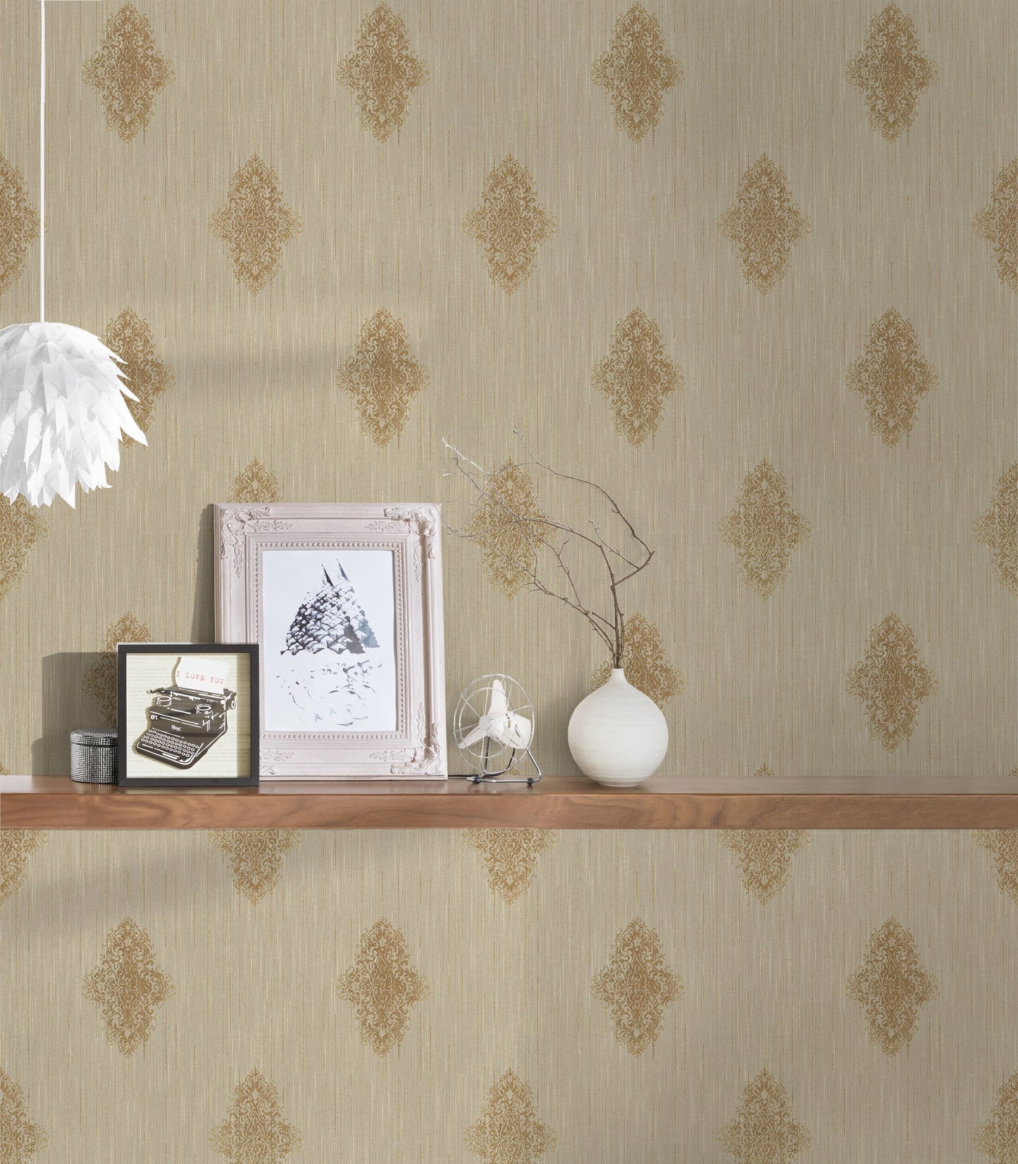 Architects Paper Luxury wallpaper Vlies-Textiltapete Beige Bronze 10,05 m x 0,53 m