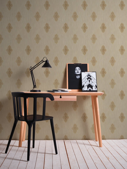 Architects Paper Luxury wallpaper Vlies-Textiltapete Beige Bronze 10,05 m x 0,53 m
