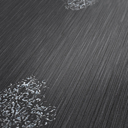 Architects Paper Luxury wallpaper Vlies-Textiltapete Braun Silber 10,05 m x 0,53 m